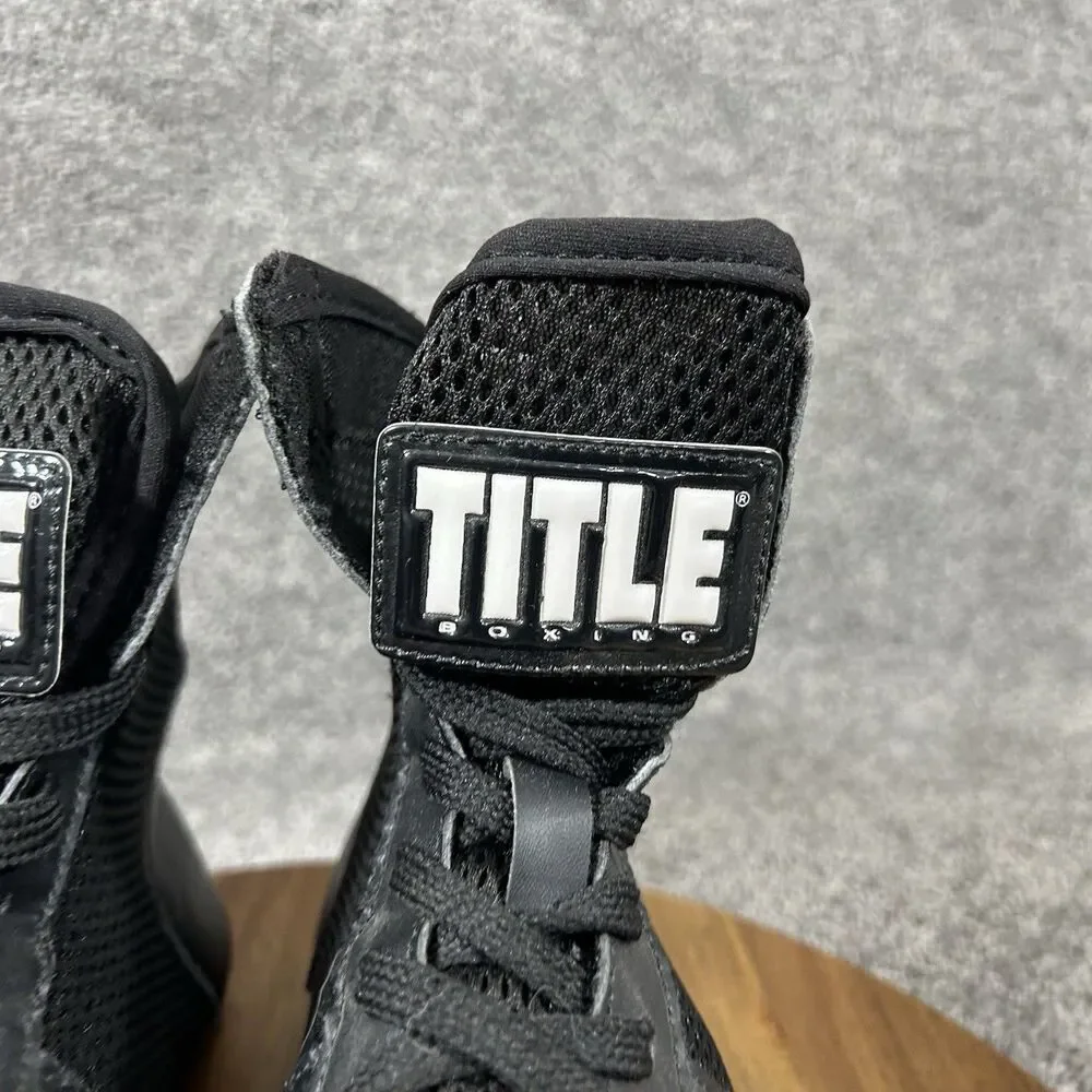 Title Boxing Speed-Flex Encore High-Top Men’s Size 8 Black Boxing Shoes Used